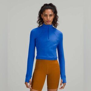 Lululemon Its Rulu Run Cropped Half Zip